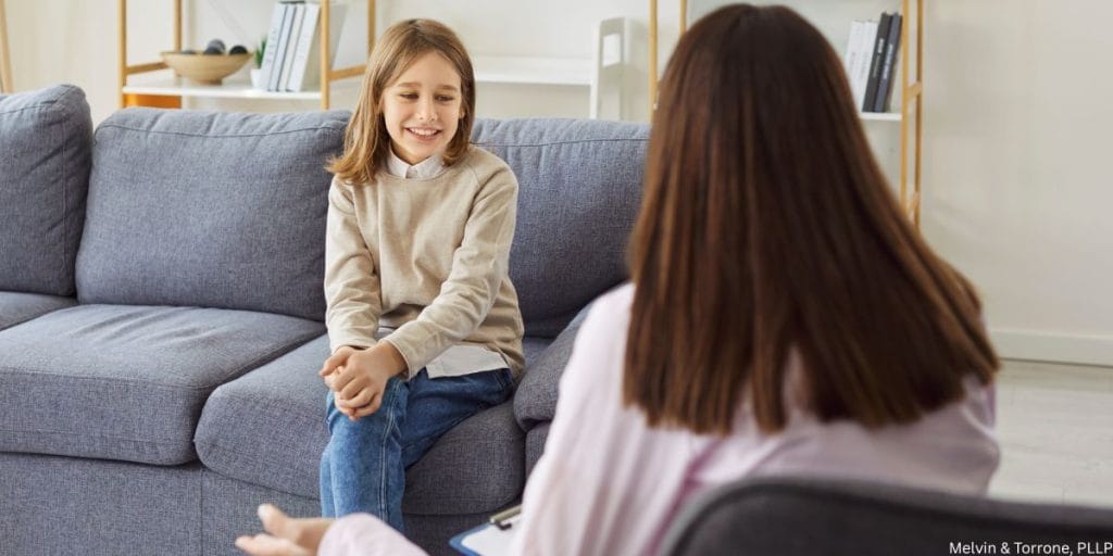 Professional helping family address divorce and social development concerns