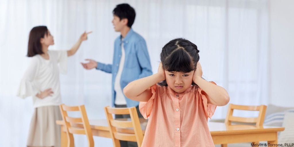 Family dealing with tension from parents