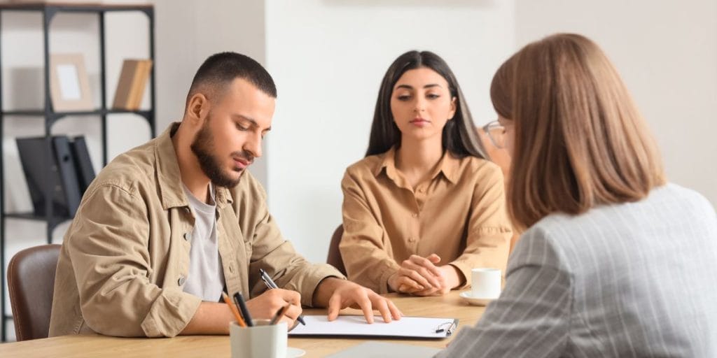 Pierce County unmarried parents in mediation session creating parenting plan agreement